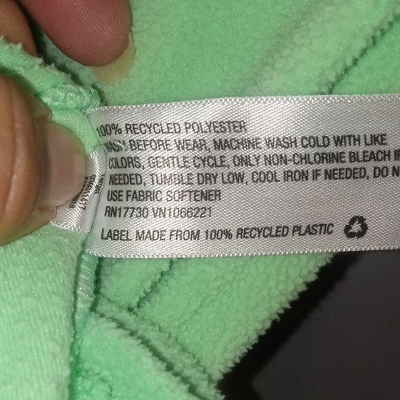 All In Motion Girls Light Green Hoodie with Front Pockets Size M (7-8) - Picture 5 of 5